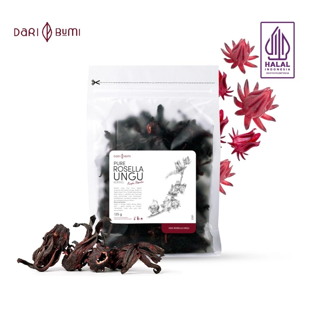 Dari Bumi Pure Rosella Ungu Kering