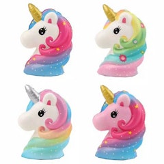 Mainan Squishy Kepala Unicorn Galaxy