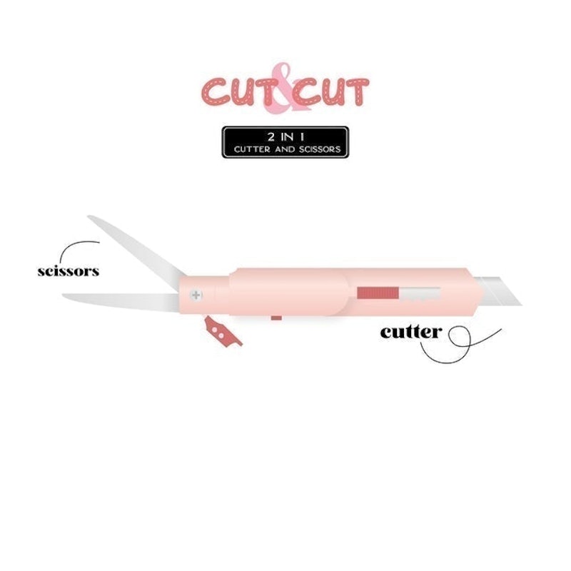 Cut & Cut 2in1 Cutter and Scissors 3