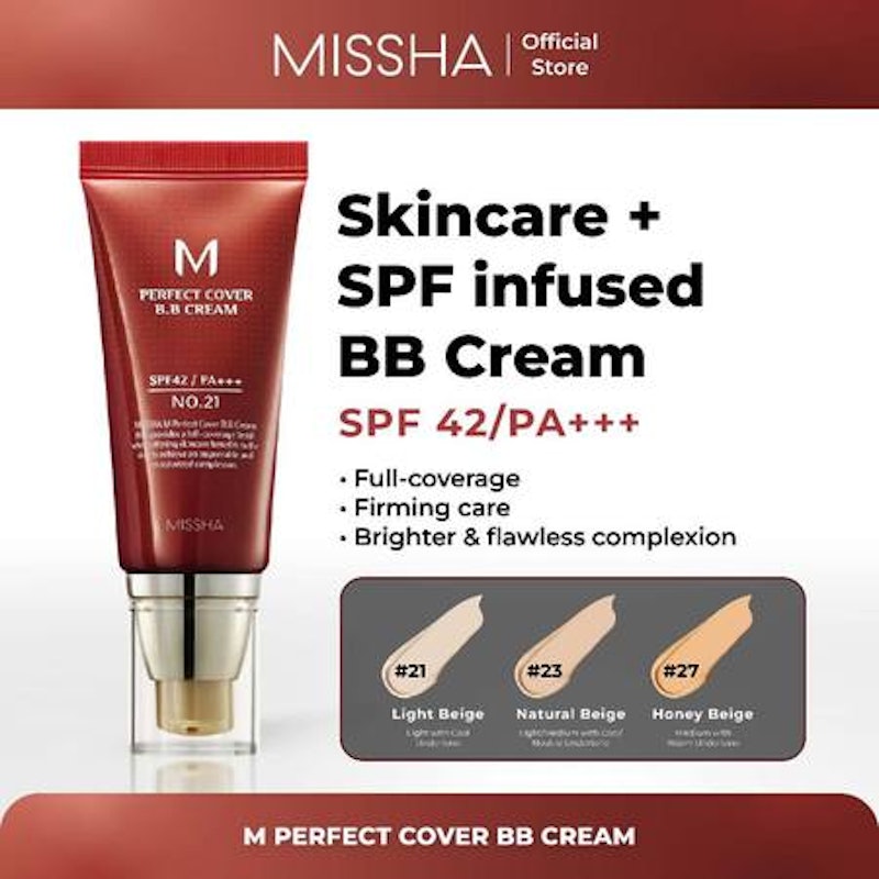 M Perfect Cover BB Cream SPF42/PA+++ Natural Beige 2