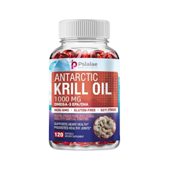 Pslalae Antarctic Krill Oil 1000 mg 120 Softgels