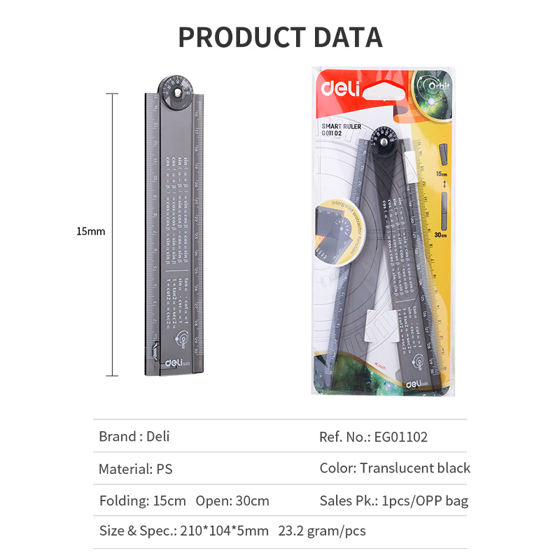Deli  Deli Foldable Ruler  EG01102