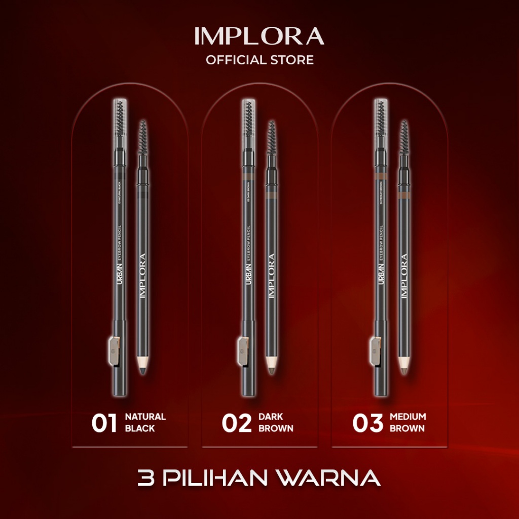 Implora Sukses Abadi Implora Urban Eyebrow Pencil Natural Black