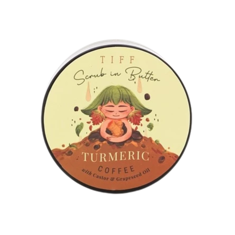 TIFF Scrub in Butter Turmeric Coffee 1