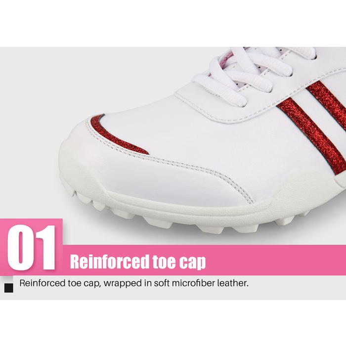 PGM Waterproof Ladies Golf Shoes with Stripe