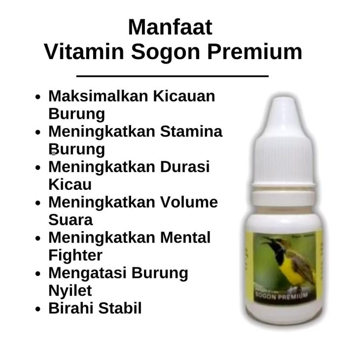  Sogon Vitamin Burung Premium