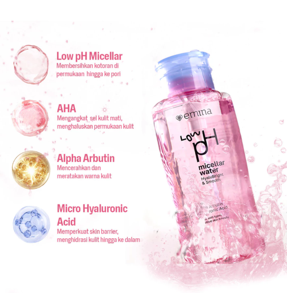 Paragon Technology and Innovation Emina Low pH Micellar Water HyaluBright & Sooth