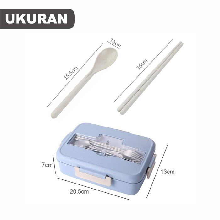 Paus Biru Kotak Bekal Makan  PM106G