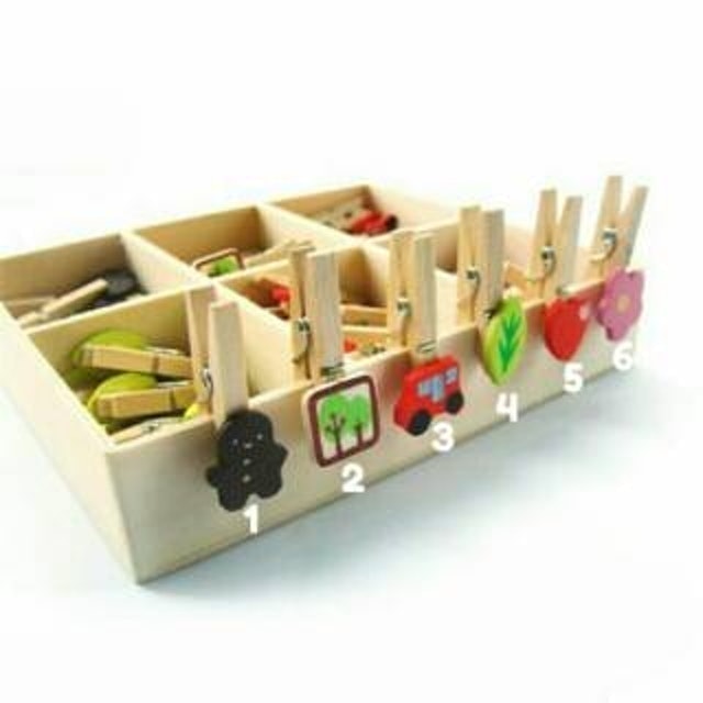  Wooden Clip Aneka Motif