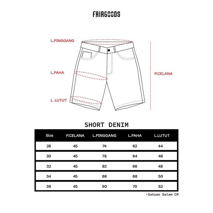 Fairgoods Fairgoods Celana Pendek Denim Ymire Whisker Light Blue