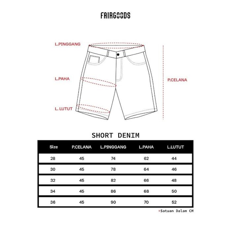 Fairgoods Celana Pendek Denim Ymire Whisker Light Blue 5