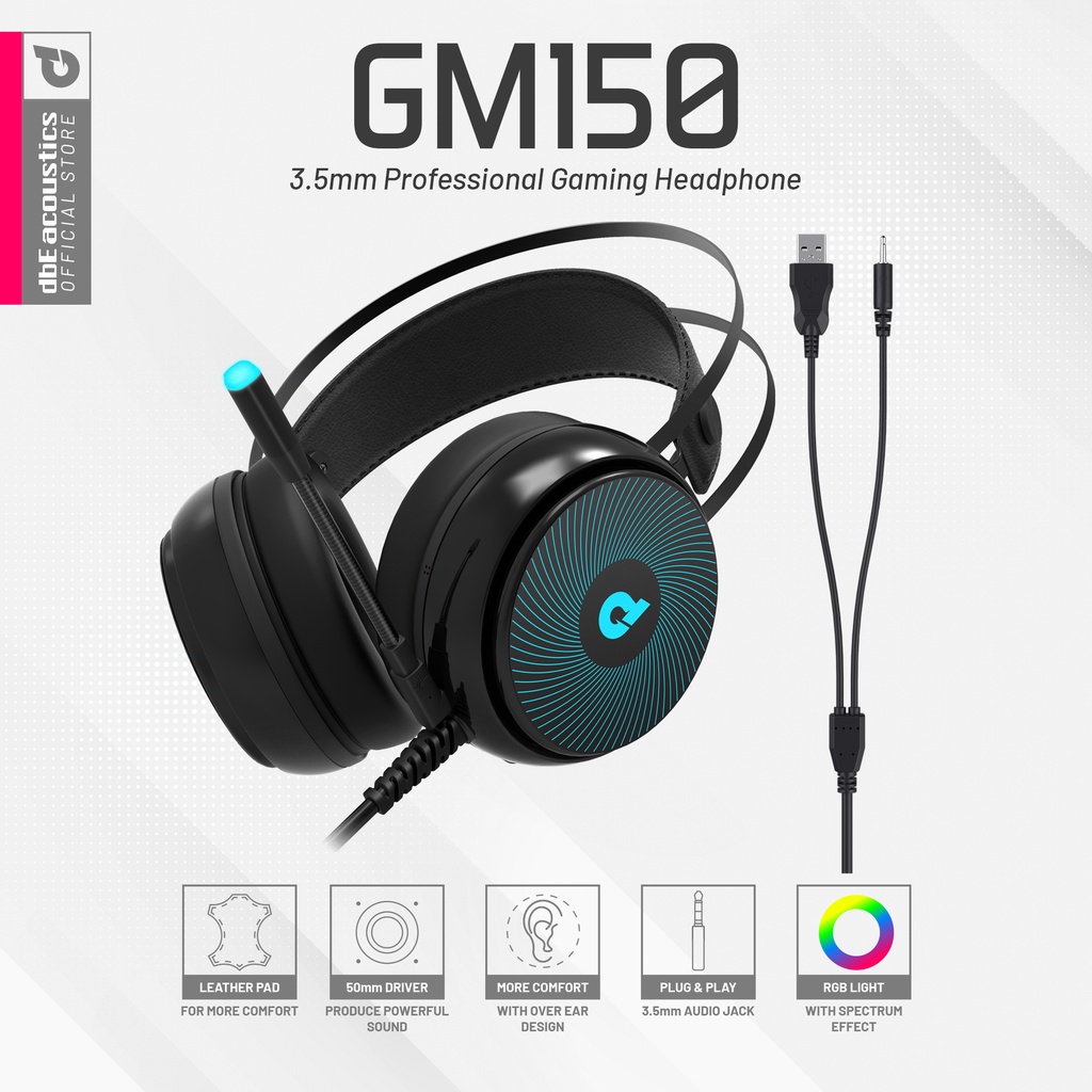  dbE 3.5 mm Professional Gaming Headphone GM150