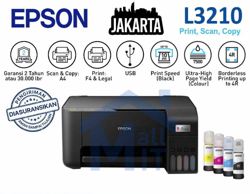 Epson Singapore Epson EcoTank A4 All-in-One Ink Tank Printer L3210