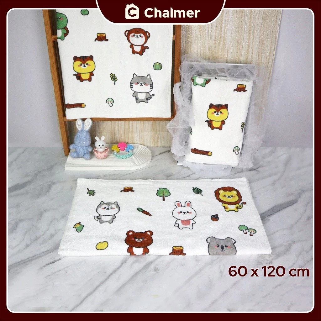  Chalmer Handuk Mandi Bayi Printed Motif 
