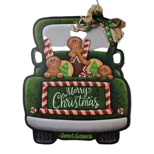 Gantungan Pintu Kayu Motif Natal 