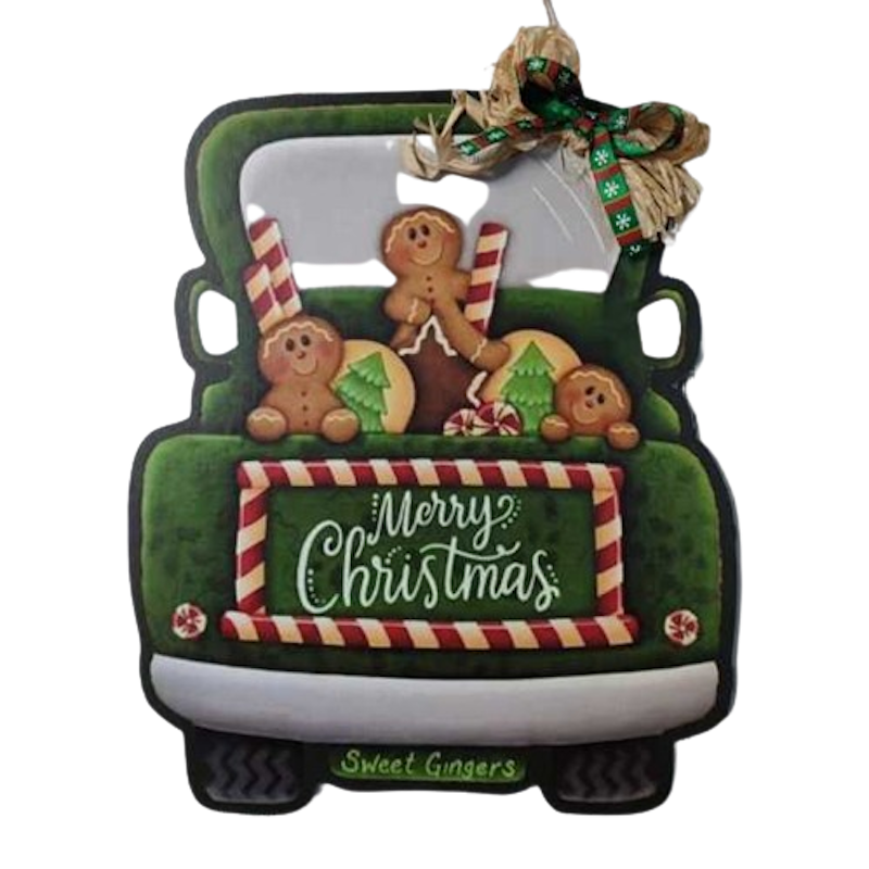 Gantungan Pintu Kayu Motif Natal 1