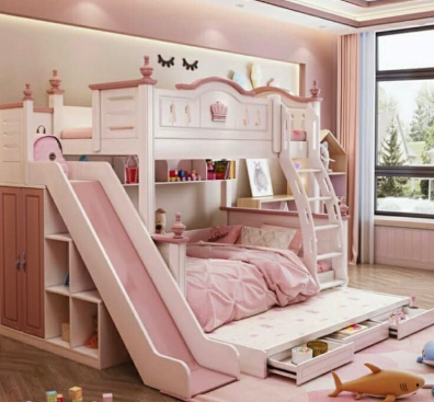 Tempat Tidur Tingkat Perosotan 2