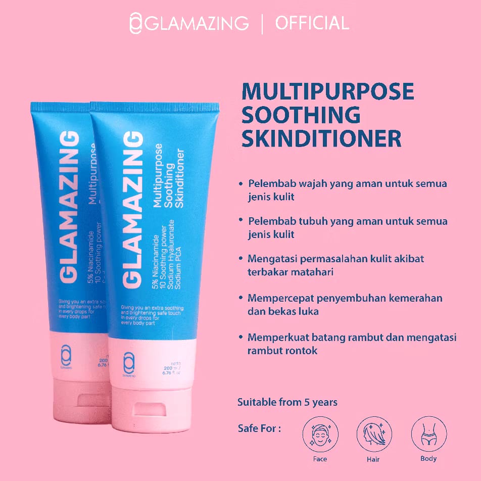 Duta Cosmetics Indonesia Glamazing Multipurpose Soothing Skinditioner