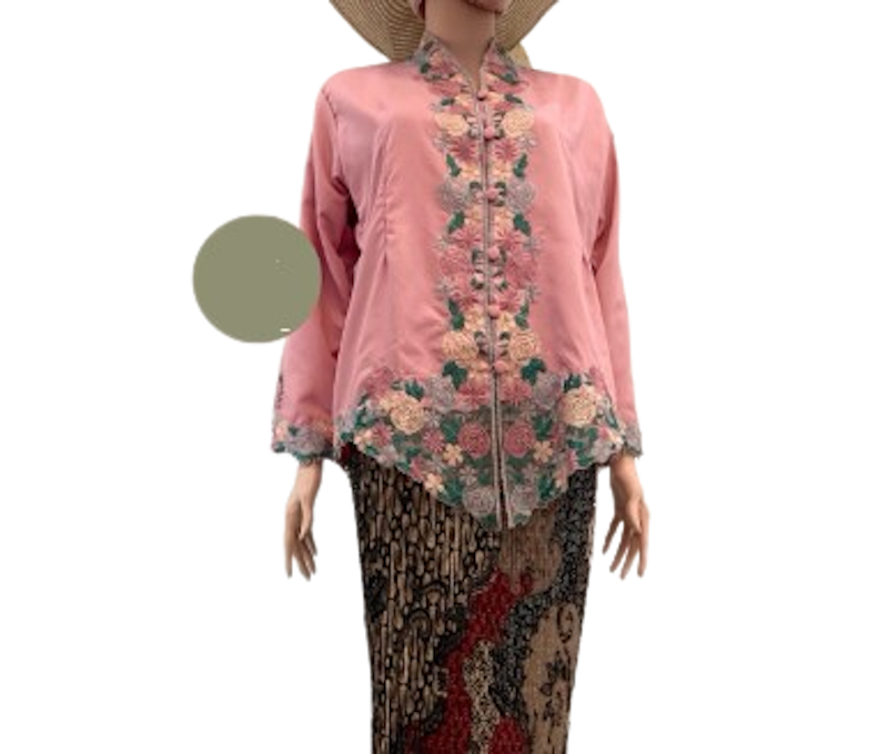 IMF_ID Kebaya Encim Bordir Motif Bunga Tangan Panjang 1