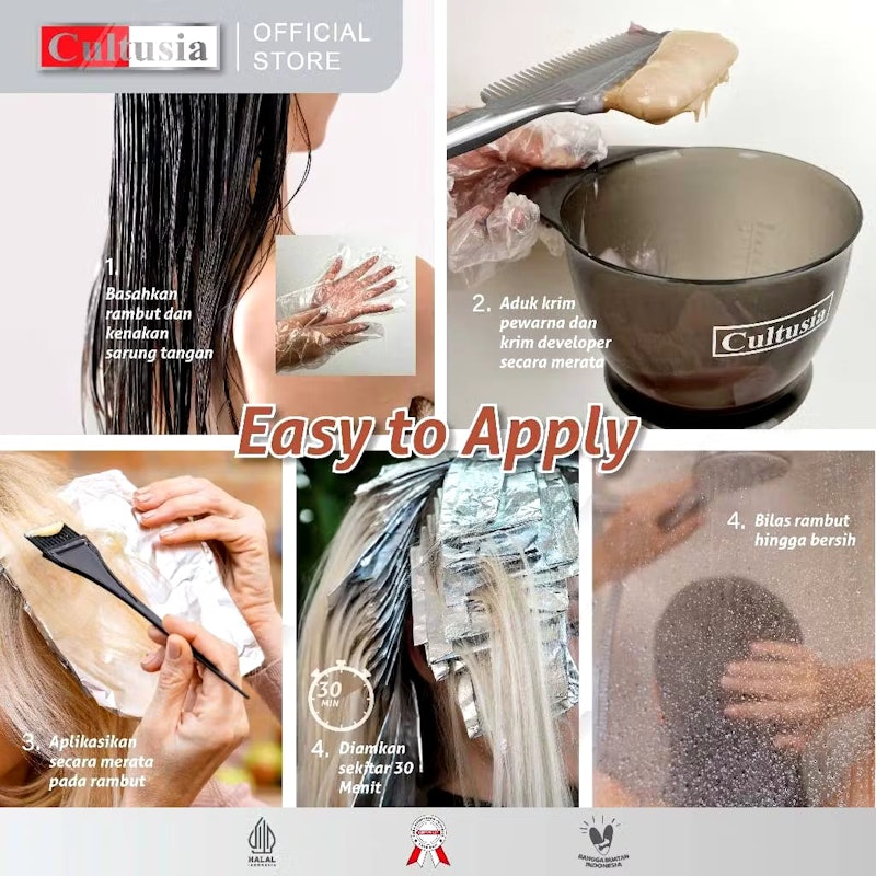Cultusia Hair Color Black 2/0 4