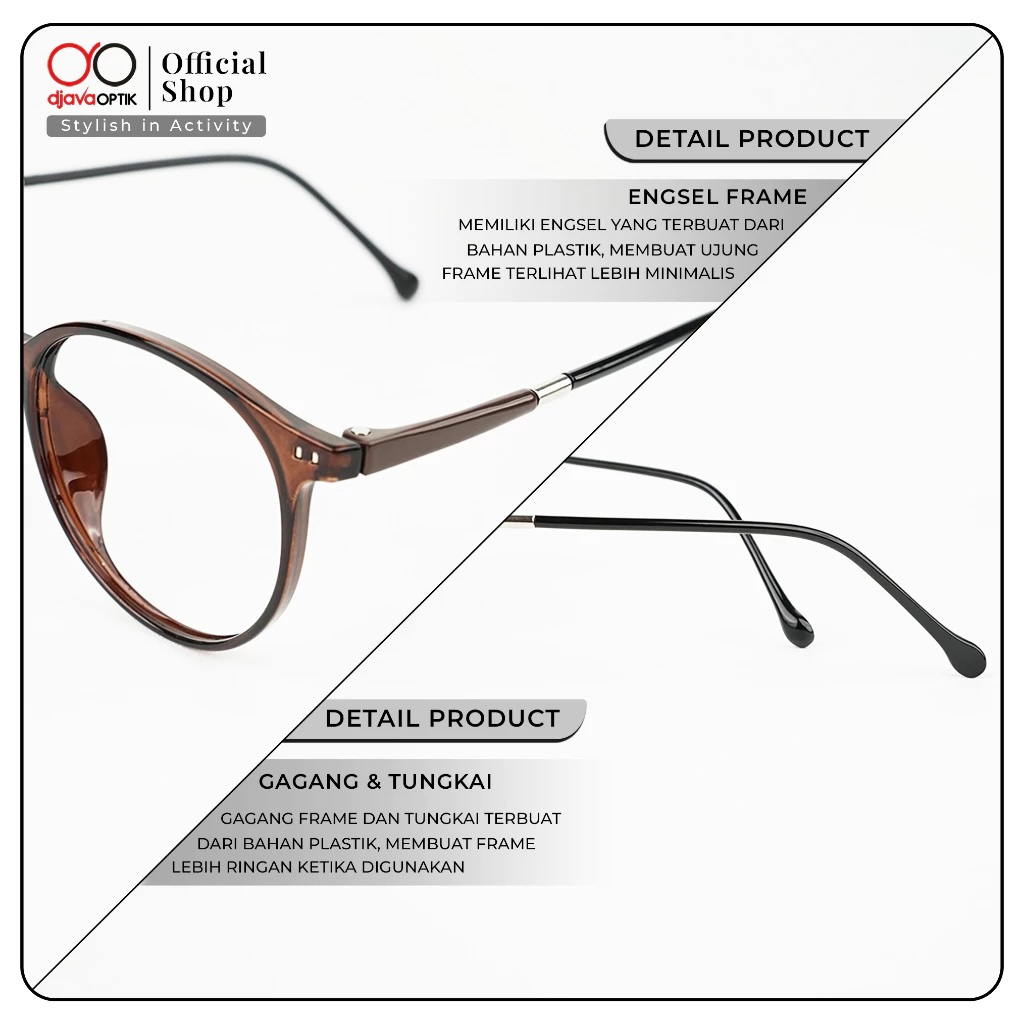 Urban Azkara Tirtha DJAVA OPTIK Frame Elena Kacamata Photocromic