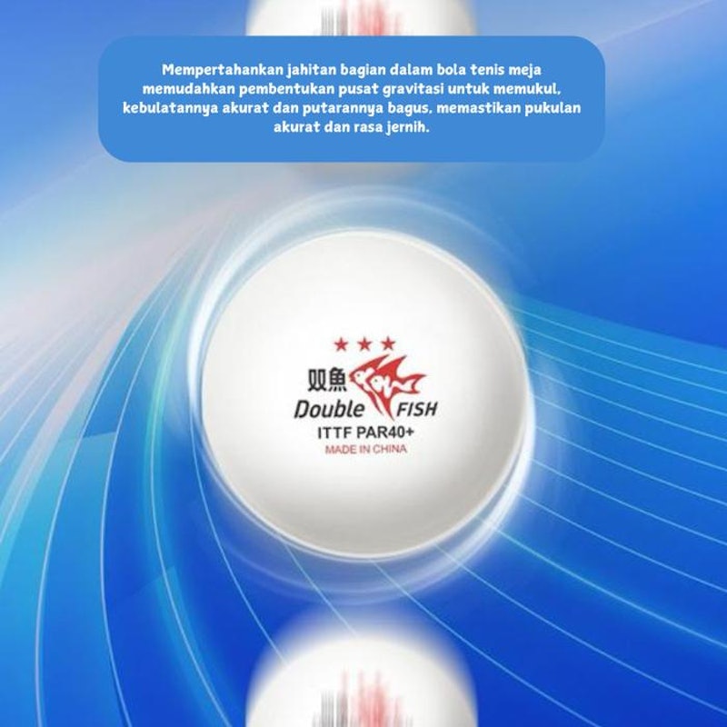 Double Fish PAR40+ 3-Star Table Tennis Ball 2