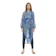 Minimal Decorative Mandala Shirt Dress Blue 1