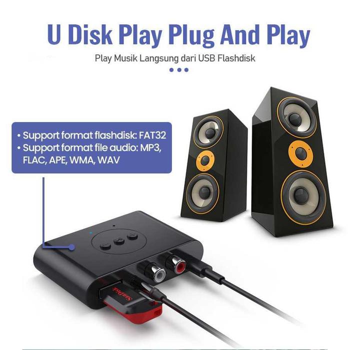 TaffSTUDIO Audio Bluetooth 5.3 Receiver Adapter NFC 3.5 mm BLS-B21