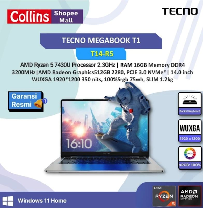 Tecno Megabook T1 14 3