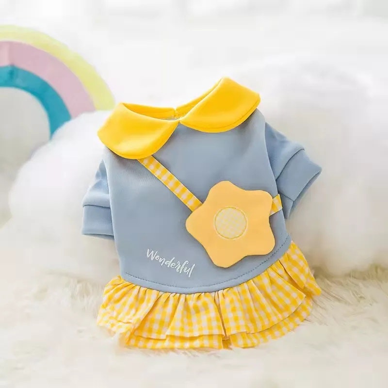 Baju Kucing Anabul Cantik Tas Wortel dan Bunga 4