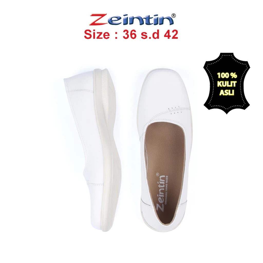 Janindo Multi Mandiri Zeintin Sepatu Pantofel Wanita Putih  BJ 2310
