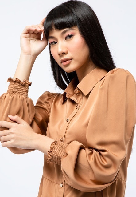 Delamibrands The Executive Long Sleeves Mini Dress