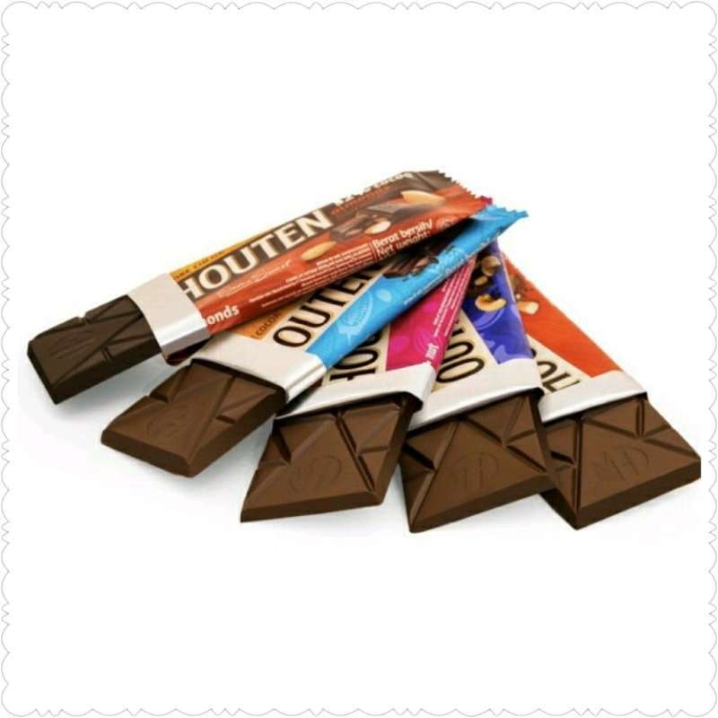Van Houten Cokelat Dark 52% Cocoa Almond 3