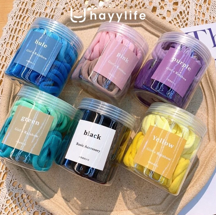 Trustfy Digital Indonesia Hayylife Ikat Rambut Nylon 50 pcs HL-BBA514