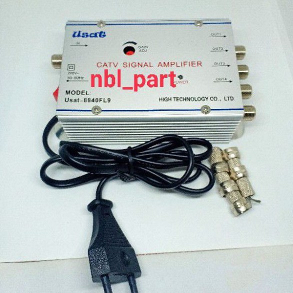  USAT CATV Signal Amplifier Booster 4 Way 40db 8840FL9