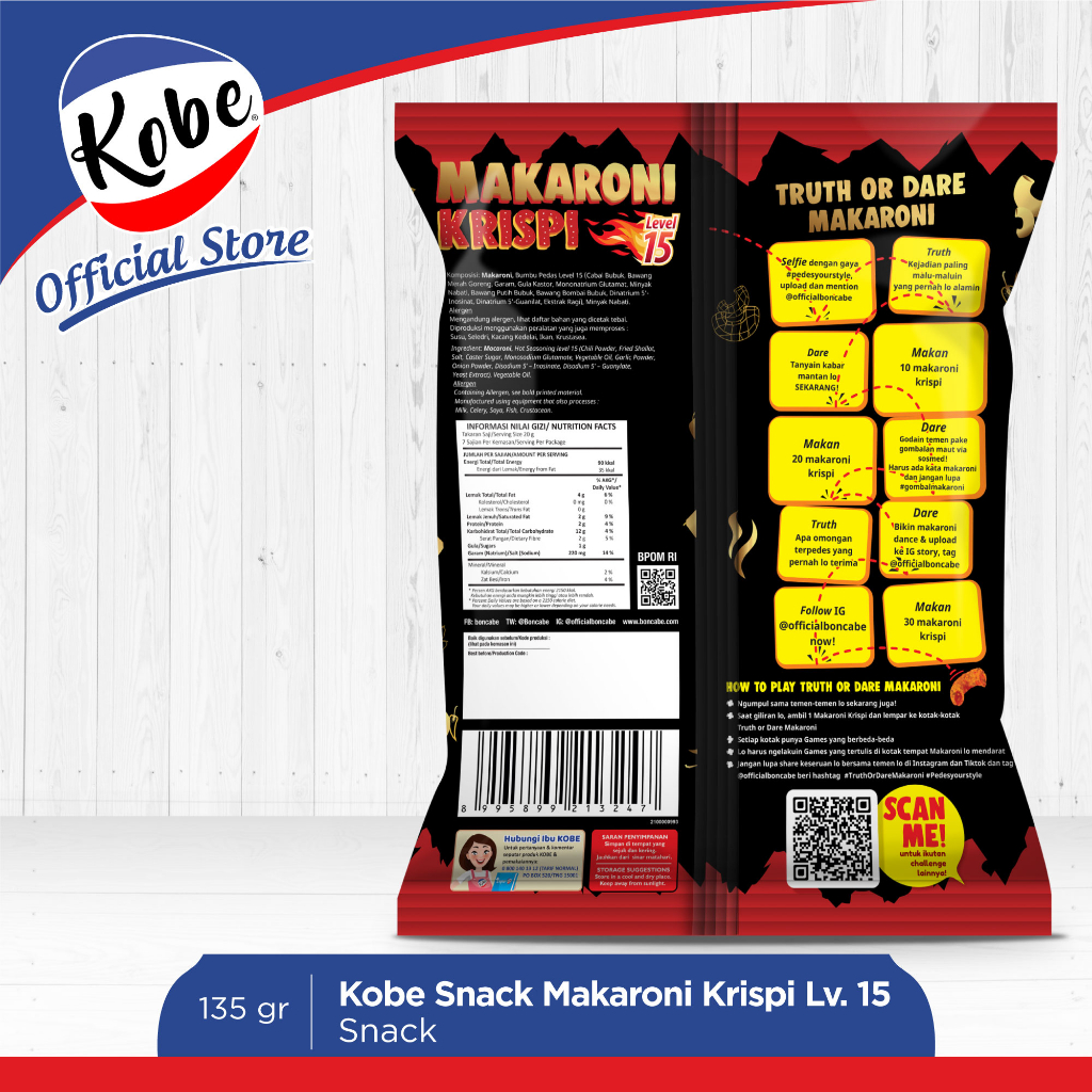 Kobe Boga Utama BonCabe Makaroni
