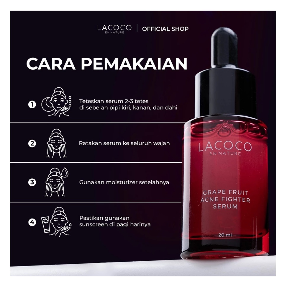 AVO Innovation Technology Lacoco Grape Fruit Acne Fighter Serum