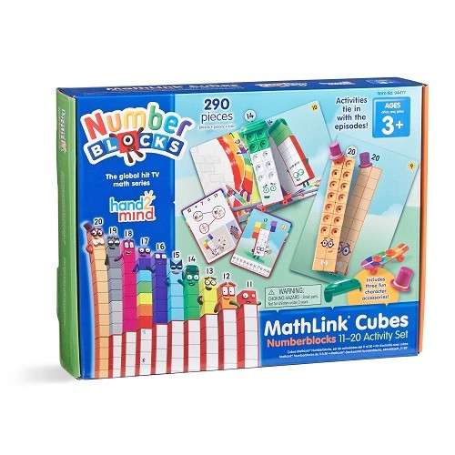 Hand2Mind MathLink Cubes Numberblocks 11–20 Activity Set 1