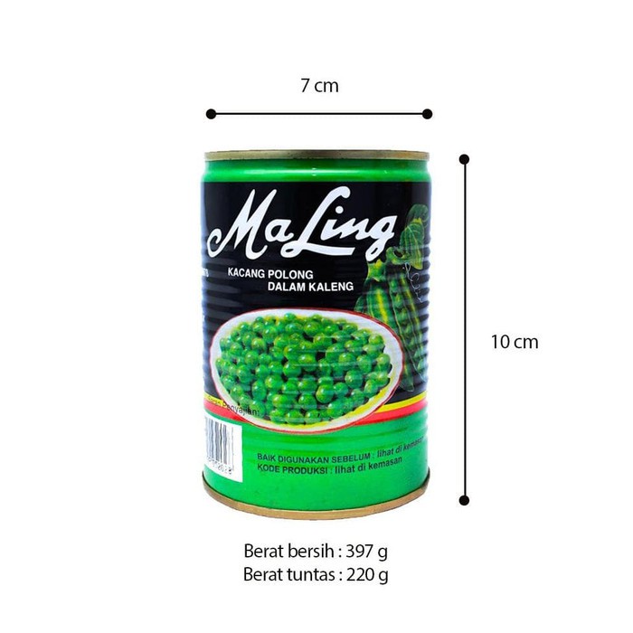 Ma Ling Kacang Polong dalam Kaleng