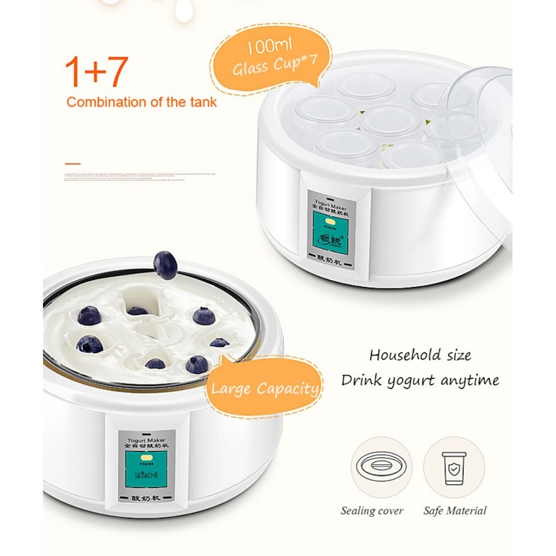 Automatic Electric Yogurt Maker with 7 Seals Cups