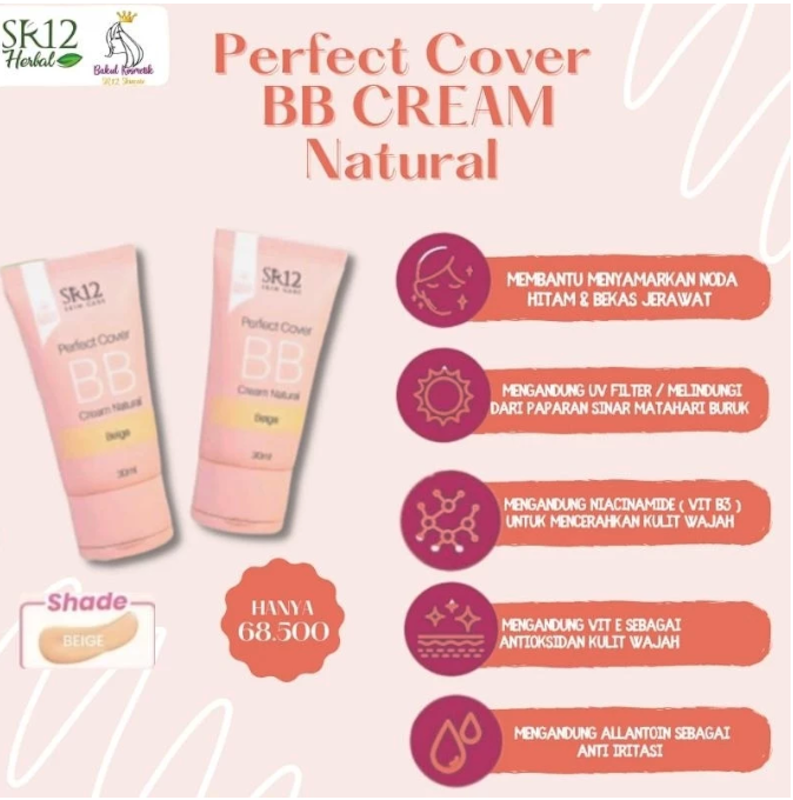 SR12 Perfect Cover BB Cream Beige 3