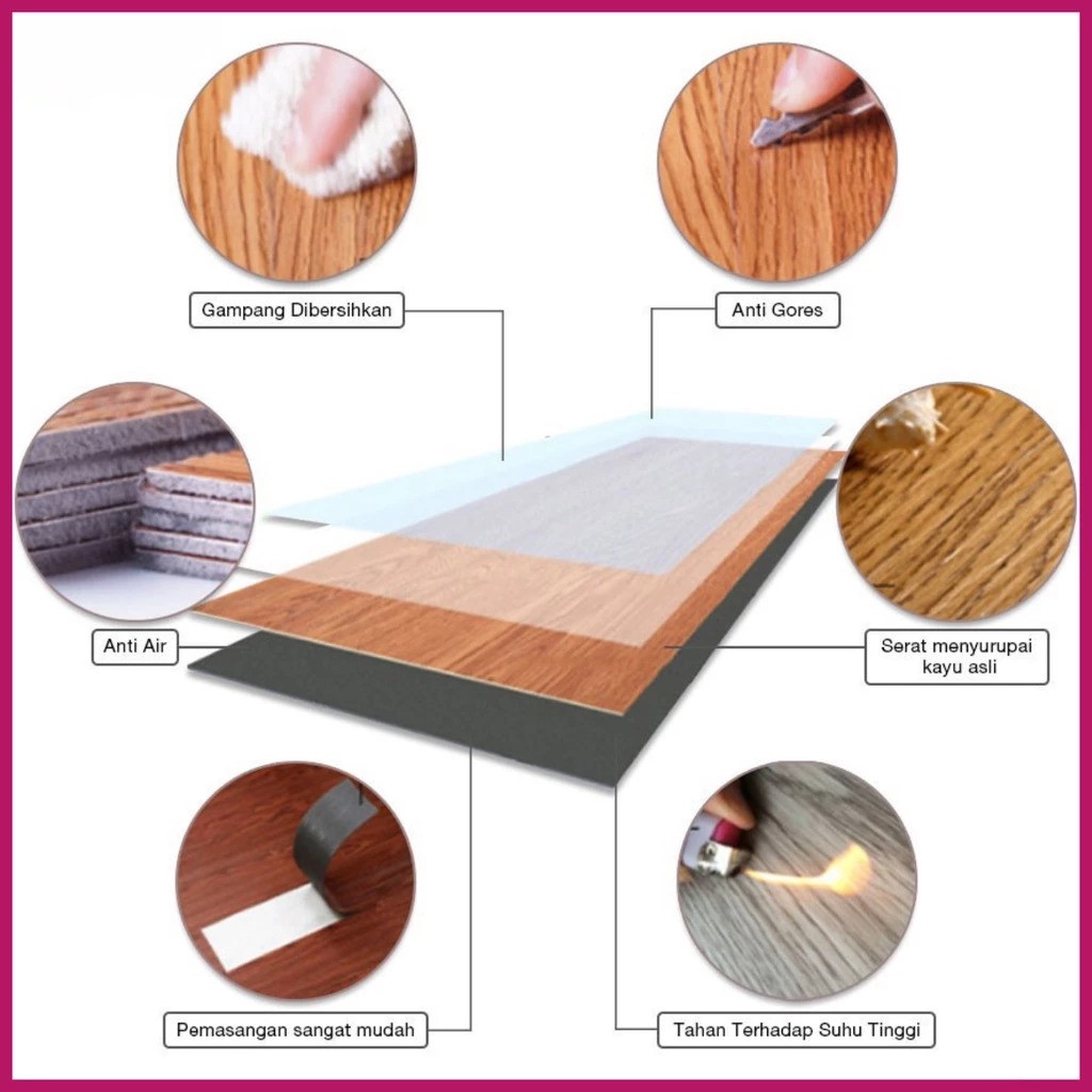  D.I.D Vinyl Lantai Stiker PVC 1,5mm DID-001