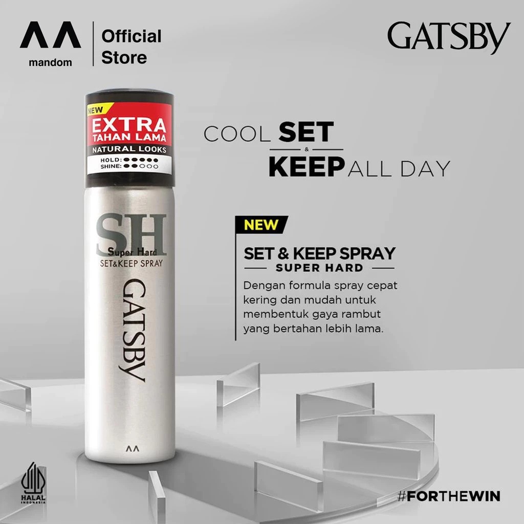 Mandom Indonesia Gatsby Set & Keep Spray Super Hard