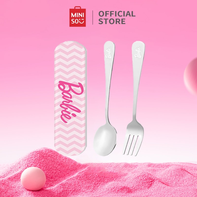 Miniso X Barbie Series Sendok Garpu Set 2