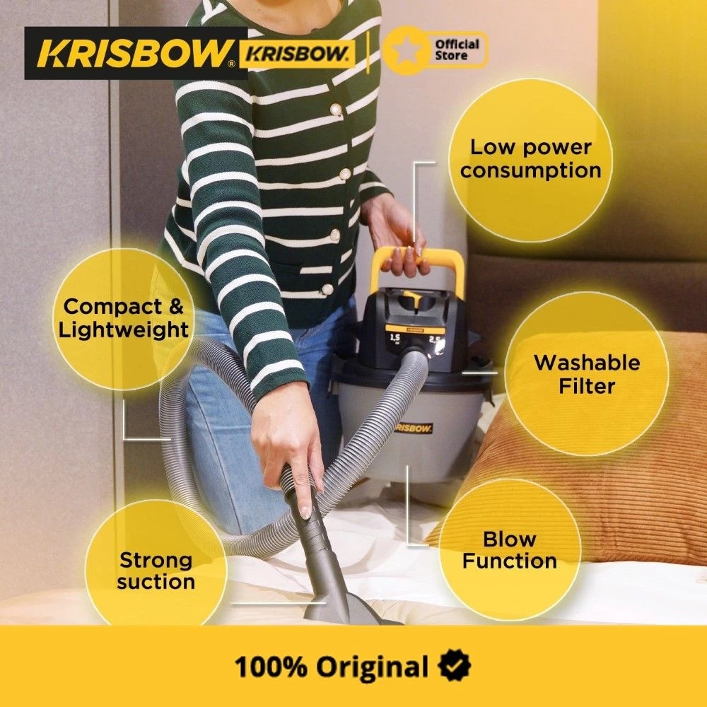 Krisbow Indonesia Krisbow® Wet & Dry Vacuum 6L FRVCW6