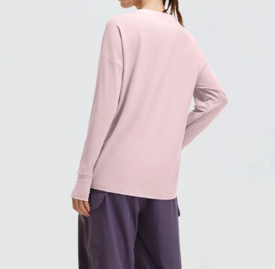  ANMO Long Sleeve T-Shirt Yoga Oversize Sport