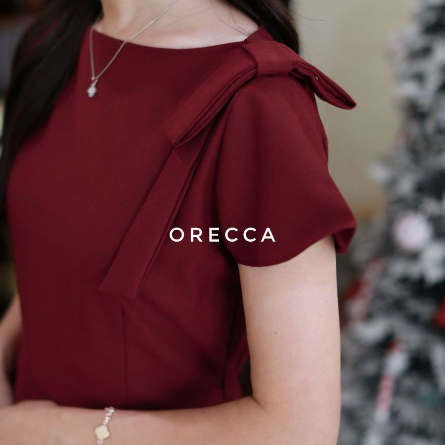  ORECCA Jiwoo Midi Dress Wanita