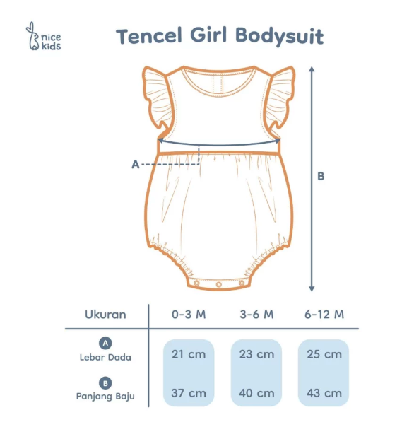  Nice Kids Tencel Girl Bodysuit