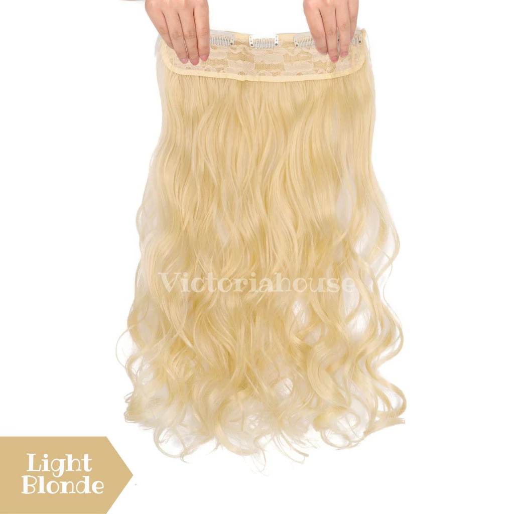  Hair Clip Curly Panjang 60-70 cm Black Curly