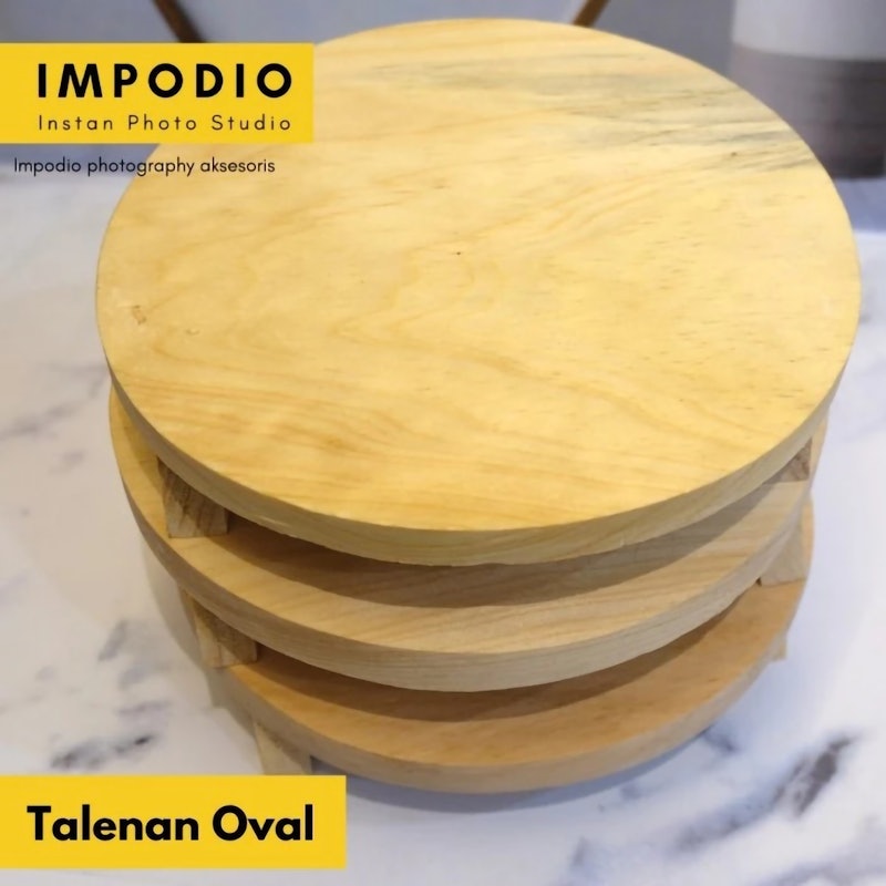 IMPODIO Talenan Kayu Pinus Bulat 3